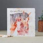 Greeting's Card - Mum - Mare & Foal - Mother's Day 