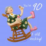 90th Female Birthday Card - Still Rocking One Lump Or Two