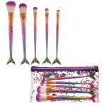 Mermaid Tail Handy 5 Piece Make Up Brush Set