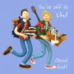Off To University Card - Students Good Luck One Lump Or Two 