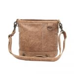 Brown Leather Shoulder Cross Body Handbag