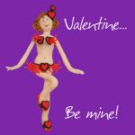 Valentines Day Card - Be Mine - Funny Humour One Lump Or Two