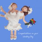 Wedding Day Card - Civil Partnership Female Bride Lesbian Couple One Lump Or Two