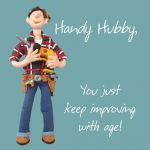 Birthday Card - Handy Hubby Husband DIY - Male Funny One Lump Or Two