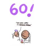 60th Birthday Card - Safe Word - Adult Rude Funny - Something David 