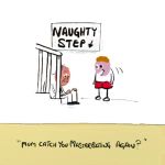 Birthday Card - Naughty Step - Adult Rude Funny - Something David