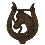 Iron Horse Horseshoe Door Knocker - Front Door Charming