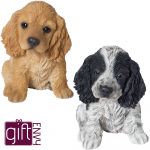 Cocker Spaniel Puppy Dog - Lifelike Ornament Gift - Indoor or Outdoor - Pet Pals Vivid Arts