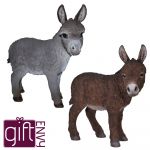 Donkey - Standing Lifelike Garden Ornament - Indoor or Outdoor - Real Life Farm 2 Colours