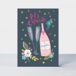 Birthday Card - Female Let's Celebrate Champagne - Hello Peachy
