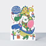 Birthday Card - Boy Kids - Dinosaur Raw-some - Die-cut - Star Jumps