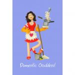 Domestic Goddess Female Novelty Tea Towel - One Lump Or Two