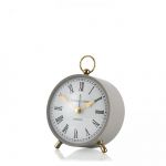 4" Wren Alarm Mantel Clock Dove Grey - Thomas Kent
