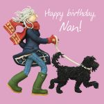 Birthday Card - Nan - Dog - One Lump Or Two