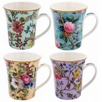 William Kilburn Floral Collection Fine China Mug Gift Set 