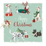 Charity Christmas Card Pack - 6 Cards Xmas Dogs Pawfect - Ling Design