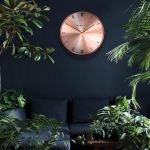 21" 53cm Jewel Wall Clock Amber - Thomas Kent