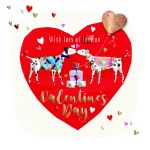 Valentine's Day Card - Dalmatian Dog - 3D - Strawberry Fizz Talking Pictures
