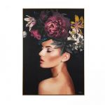 Lily - Lady Flowers - Wall Art Canvas - 82cm x 59cm - Charlotte Oakley