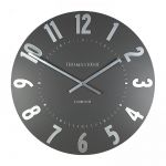 20" 51cm Mulberry Wall Clock Graphite Silver - Thomas Kent
