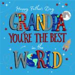 Father's Day Card - Grandpa - 3D Glitter - Talking Pictures