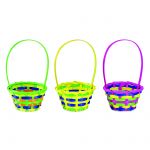 Woven Multi-coloured Baskets - 3 Colours