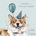Birthday Card - Real Age! - Dog - Gracie Tapner