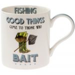 Fishing Bait Motive Fine China Mug - Boxed