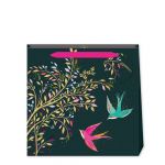 Hummingbird Dark Green Gift Bag - Medium - Sara Miller