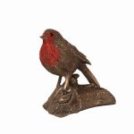 Robin Redbreast Cold Cast Bronze Small Ornament - Frith Sculpture