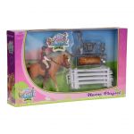 Horses Playset - Horse Rider & Accessories 17 items - Kids Globe V050073
