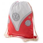 Volkswagen VW T1 Campervan Drawstring Bag - Red