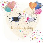 Wedding Day Card - Dogs - 3D - Strawberry Fizz Talking Pictures