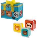 Adoramals Cute Animals Lunch Box Set - Cool Bag & Boxes