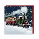 Charity Christmas Card Pack - 6 Cards - Polar Express Steam Train - Shelter