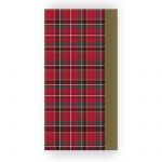 Christmas Tartan Gold Tissue Paper - 8 sheets - Eurowrap