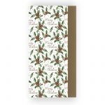 Christmas Holly Gold Tissue Paper - 8 sheets - Eurowrap