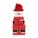 Christmas Santa Plush Stackable 3 Piece Gift Box - Eurowrap