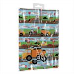 Diggers Construction Kids Gift Wrapping Paper 2 Sheet & Tags