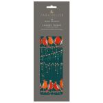 Christmas Robins on Wire Green Luxury Tissue Paper - Sara Miller
