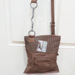 Cambridge Snaffle Bit Brown Leather Brown Tweed Handbag Upcycled - Joey D