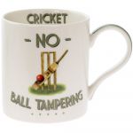 Cricket No Ball Tampering Motive Fine China Mug - Boxed