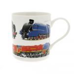 Steam Train Motive Fine China Mug - Boxed