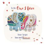 Valentine's Day Card - One I Love - Elephant - 3D Talking Pictures
