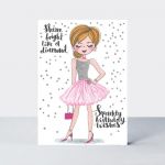 Birthday Card - Shine Bright Diamond Sparkly - Glitter Venus