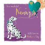 Mother's Day Card - Nanny - Dalmatian Dog - Wildlife Ling Design