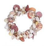 Natural Mixed Shell Round Wreath Seaside Decoration - Gisela Graham
