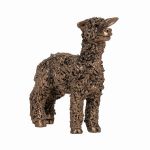 Alpaca Cold Cast Bronze Miniature Ornament - Frith Sculpture VBM017
