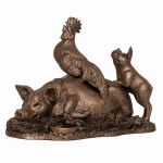 Down on the Farm Cold Cast Bronze Ornament - Frith Sculpture - Guy Redwood