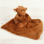 Highland Coo Cow Plush Baby Soother Comforter - Jomanda